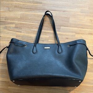 Kate Spade Classic Black Tote with Silver Hardware